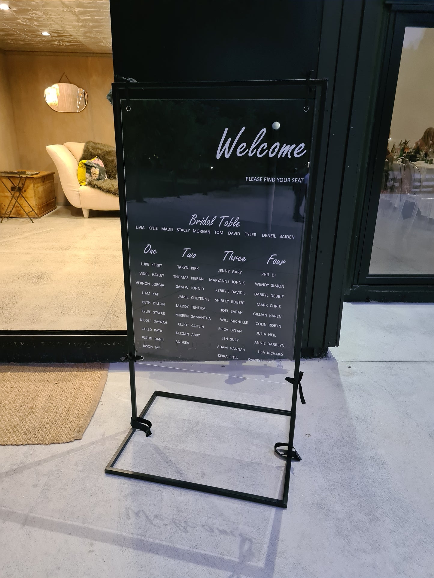 Acrylic & Perspex Signs – Elegant Custom Signage for Weddings & Events