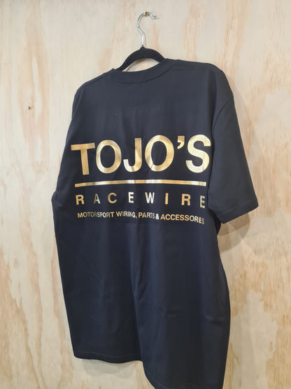 Tojo’s Racewire Tee – Gold / Black / Grey
