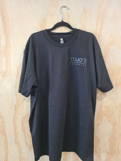 Tojo’s Racewire Tee – Gold / Black / Grey