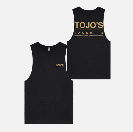 Tojo’s Racewire Tank – Gold / Black / Grey