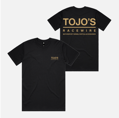 Tojo’s Racewire Tee – Gold / Black / Grey