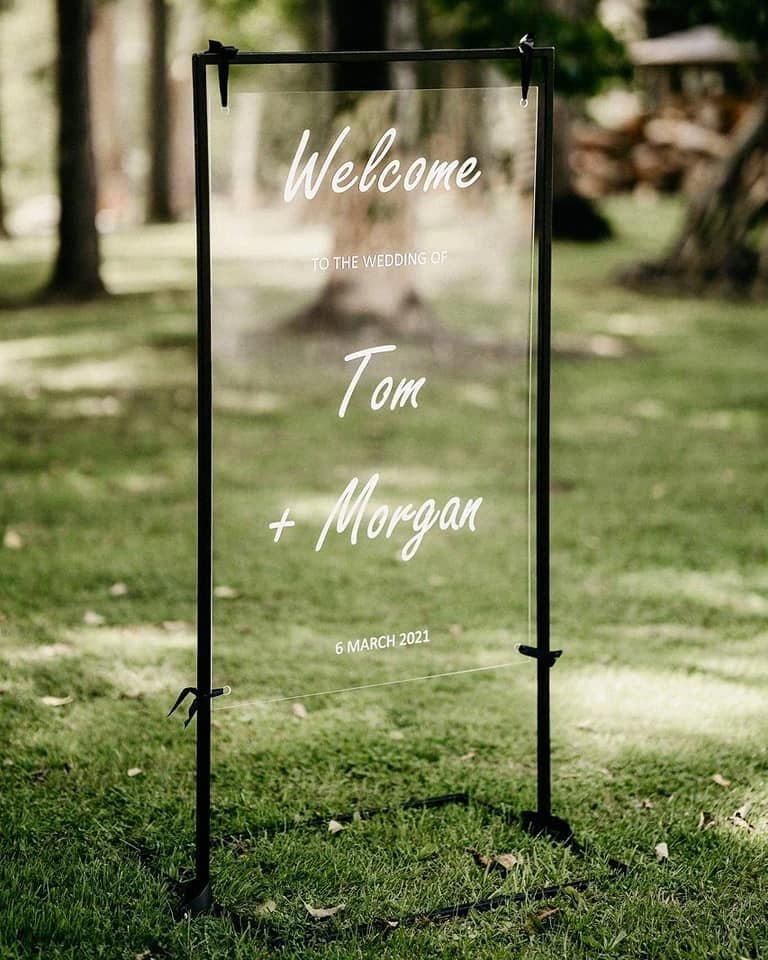 Acrylic & Perspex Signs – Elegant Custom Signage for Weddings & Events